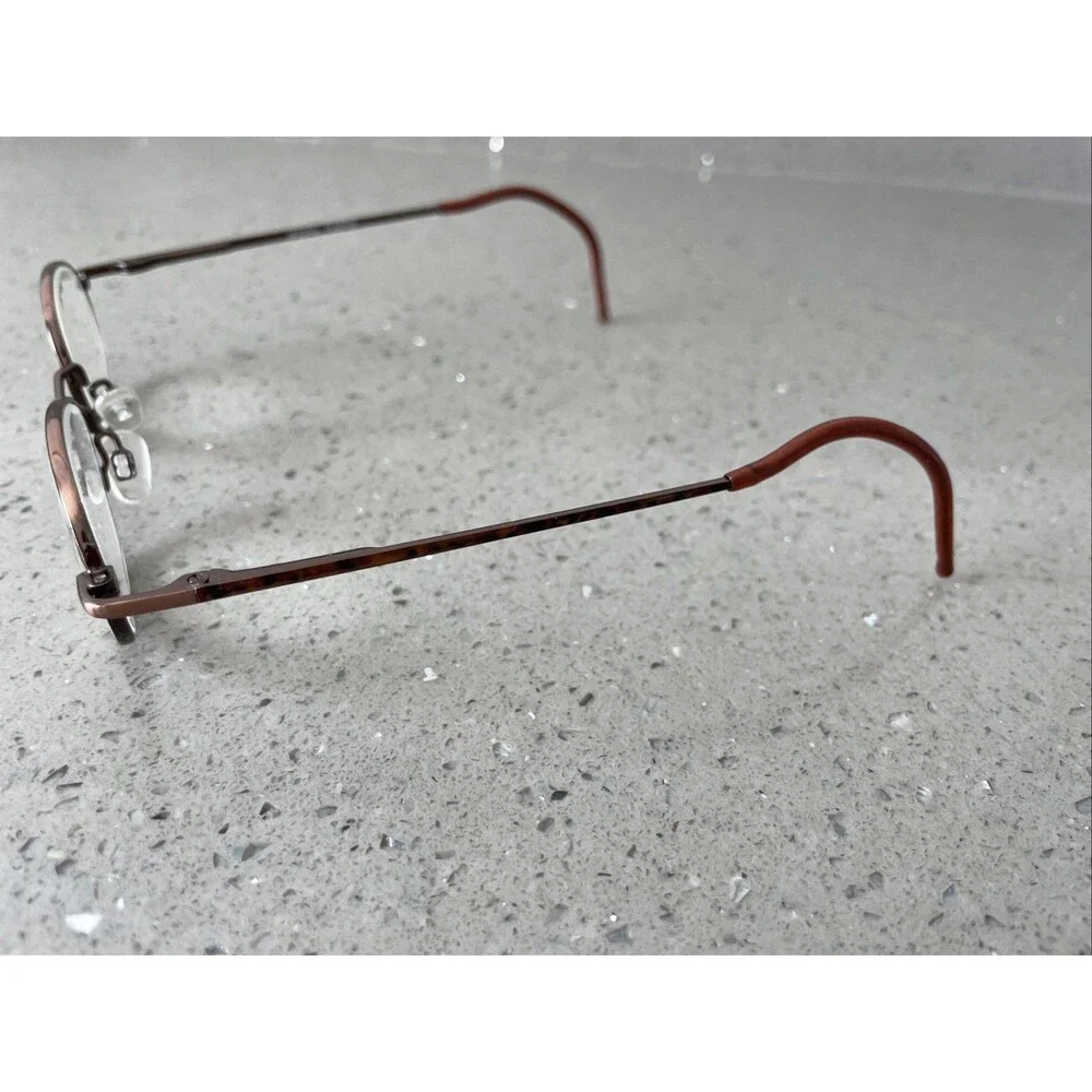 Modern PUMPKIN CABLE BROWN 42-16-135 Metal Full Rim Eyeglasses Frames ONLY